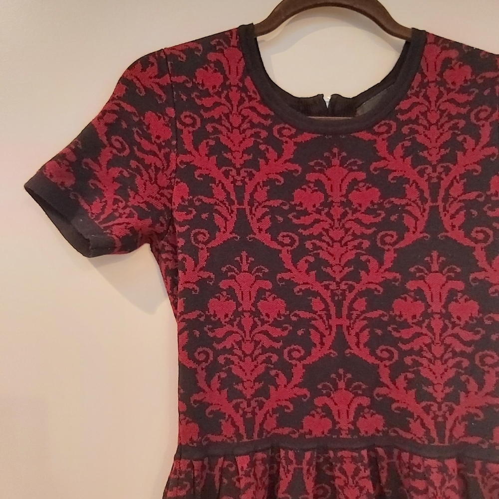 Black and Red Sweater Dress